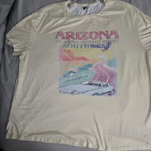Arizona Graphic Men's T-Shirt - Cream